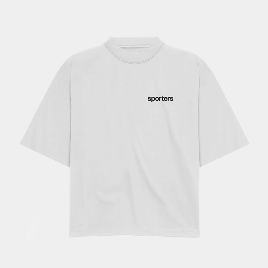 Sporters logo tee white