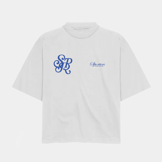 Royal emblem tee white